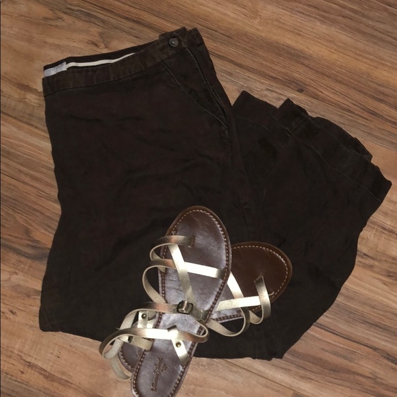 Cropped Linen Pants - Picture 2 of 2